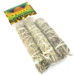 3x Love and Happiness Sage Smudge Sticks